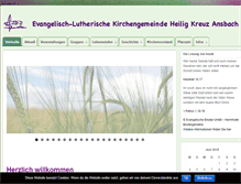 Tablet Screenshot of heiligkreuz-ansbach.de